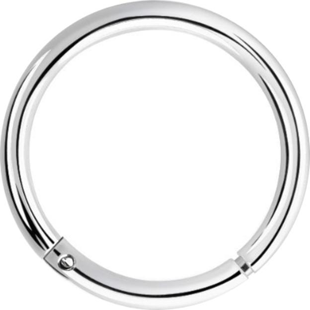 Produktbild Star Piercing Micro Segmentring klappbar silber Rhodium überzug (ohne Messing, 925 Sterlingsilber)