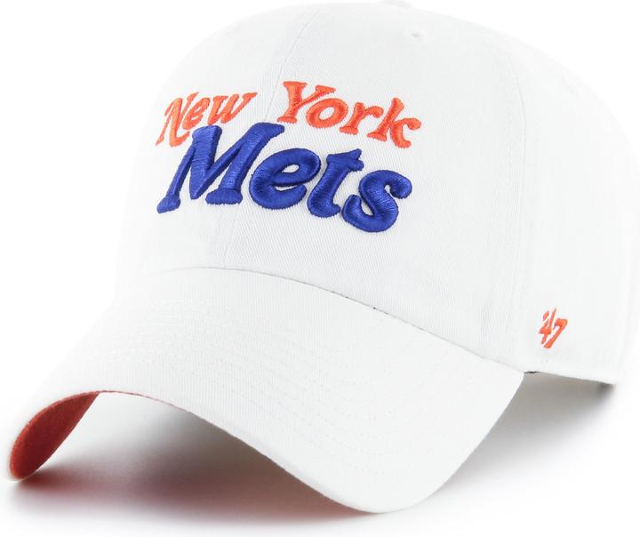 47 Brand New York Mets Baseball Cap MLB Pensacola Clean Up (One Size)