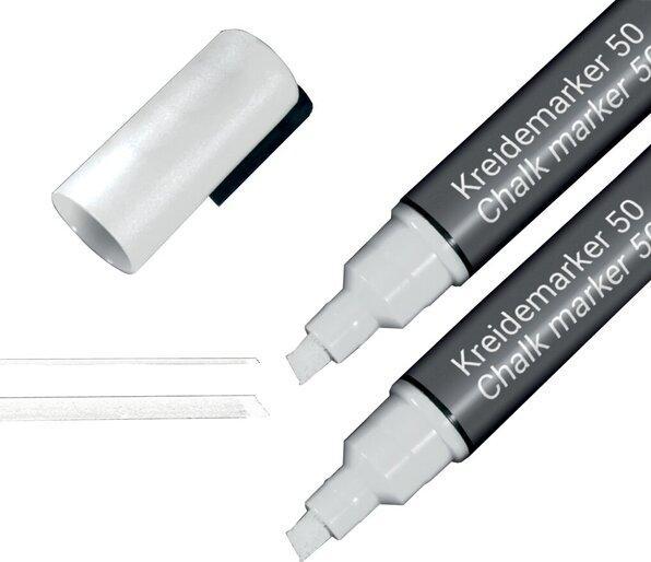 Produktbild Sigel Kreidemarker 50 2 Stück, Weiss (Weiss, 5 mm, 2 x)