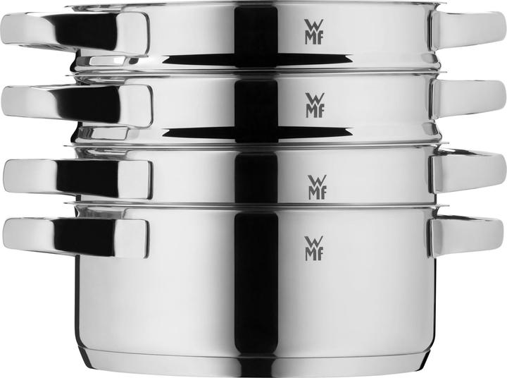 Produktbild WMF Compact Cuisine Kochgeschirr-Set, 4-teilig (20 cm, Pfannenset + Topfset, Edelstahl)