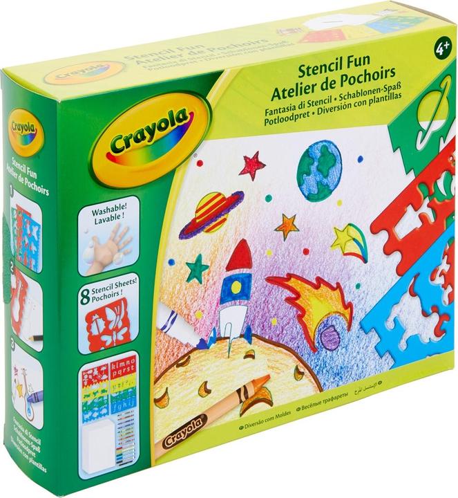 Actual product image Crayola stencil painting