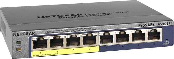 Produktbild Netgear Gs108pe-300eus (8 Ports)