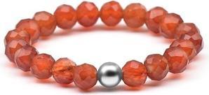 Agato Mineral Ring With Carnelian Pol-R15 (52)