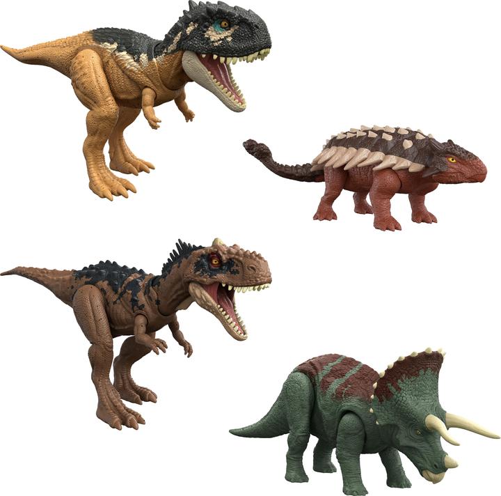 Produktbild Mattel GmbH JURASSIC WORLD Figur Roar Roar Strikers sortiert