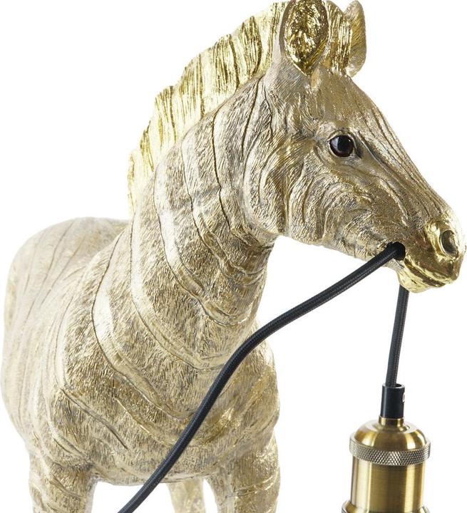 Actual product image DKD Home Decor Desk lamp Zebra Golden 220 V 50 W Modern (55 x 22 x 51 cm)