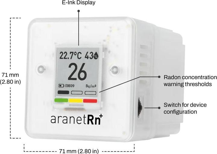 Immagine prodotto Aranet Radon PLUS HOME Sensor, Bluetooth