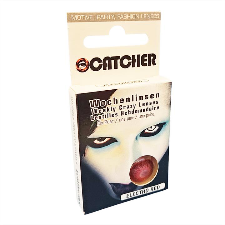 Immagine prodotto Eyecatcher Elektro Rot Kontaktlinsen Wochenlinsen (Rosso elettrico)