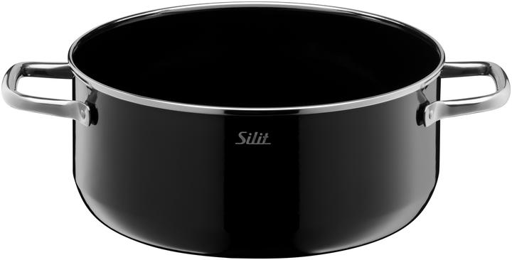 Produktbild Silit Kochtopf Bratentopf Induktion 24cm Glasdeckel Elegance Line Silargan (24 cm, Bräter + Schmortopf, Keramik)