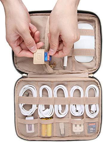 Actual product image Only-Bags.Store Electronics bag, electronics travel organiser for mobile charging cable, powerbank, USB sticks, SD