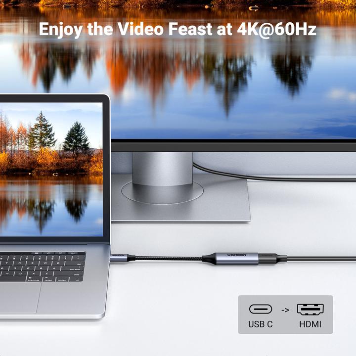 Productafbeelding Ugreen USB-C naar HDMI Adapter (USB Type-C, 10 cm)