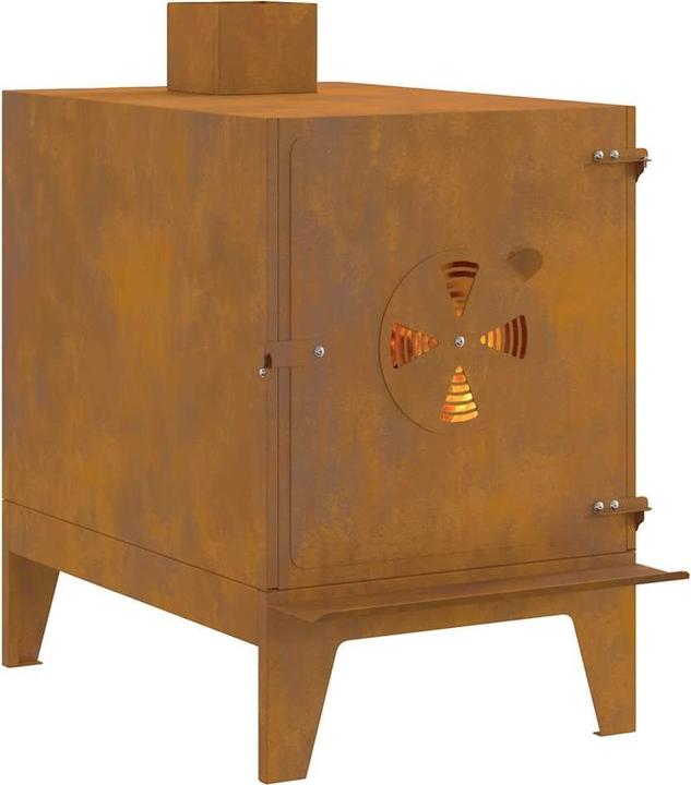 Produktbild VidaXL Gartenofen 35x50x60 cm Cortenstahl Camping Ofen tragbarer Ofen Holzofen