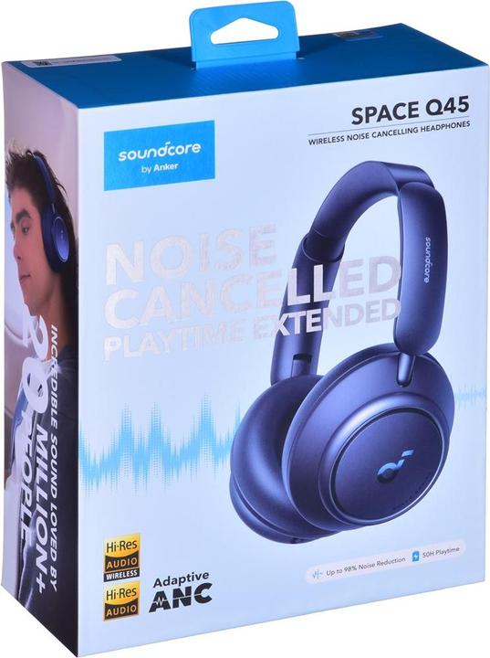 Produktbild soundcore Space Q45 (ANC, 65 h, Kabelgebunden, Kabellos)