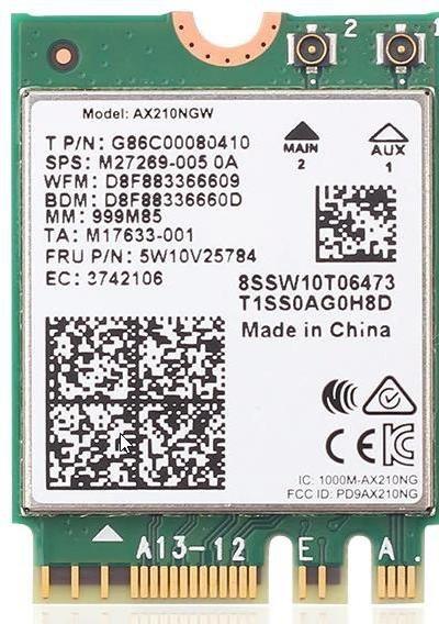 Produktbild Intel Wi-Fi 6E AX210 (M.2 A Key, M.2 E Key)
