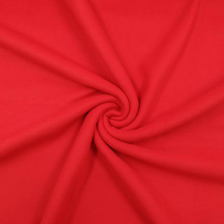 Actual product image Stoffrestposten Premium Fleece - Red - Minimum order quantity: 1 metre
