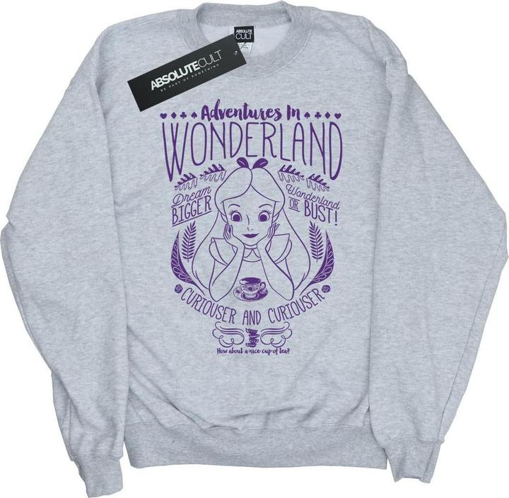 Disney Sweatshirt Jungen Alice im Wunderland Abenteuer
