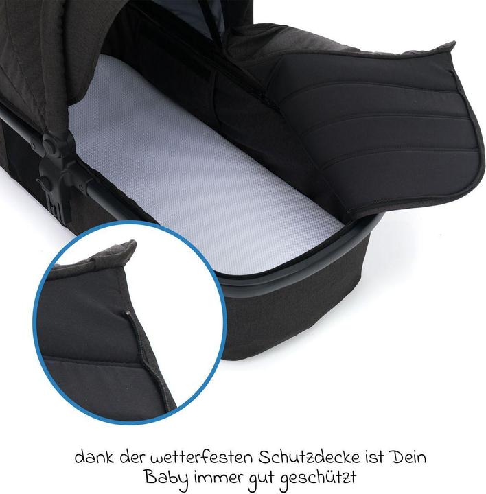 Actual product image Fillikid Kinderwagen 3 in 1 3-1 Kombi-Kinderwagen-Set Fill Jaguar mit