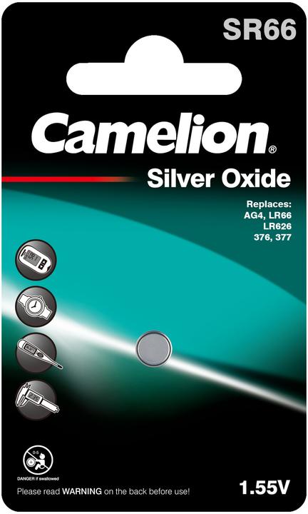 Produktbild Camelion Batterie SR66 Silber Oxid ( 1 Stück) (1 Stk., SR66, 21 mAh)