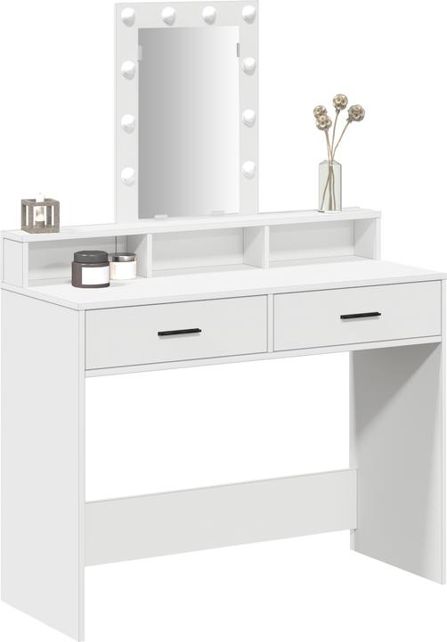 Produktbild VidaXL Frisierkommode Weiss MDF 100 x 41 x 140 cm Frisierkommode