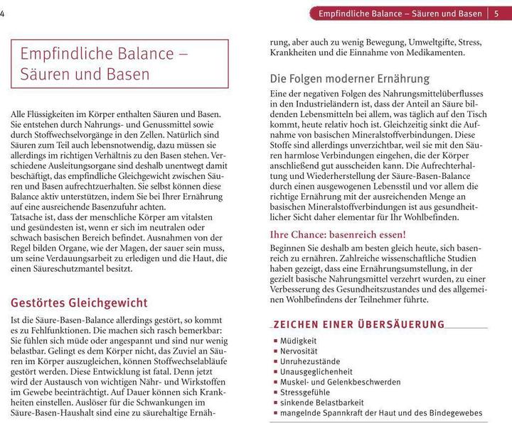 Produktbild Säure-Basen-Balance (Deutsch, Jürgen Vormann, 2016)