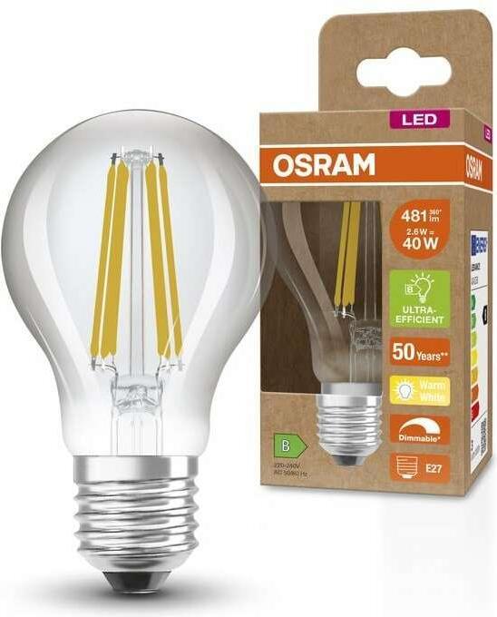 Produktbild Osram LED Classic A Energy Efficiency B Dim (E27, 2.60 W, 481 lm, 1 x, B)