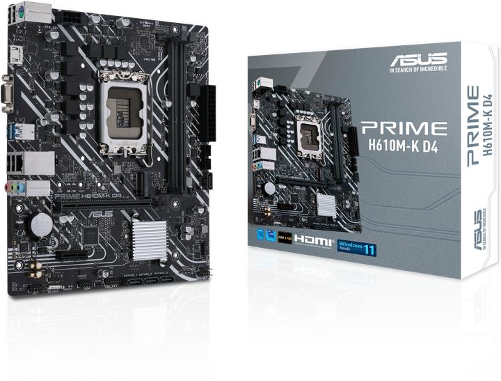 Productafbeelding ASUS PRIME H610M-K D4 (LGA 1700, Intel H610, mATX)