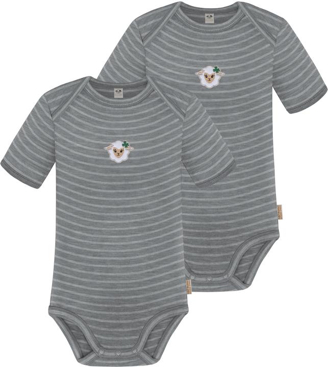 Normani 2er Set Baby Merino Body Kurzarm „Tauranga" - 9285