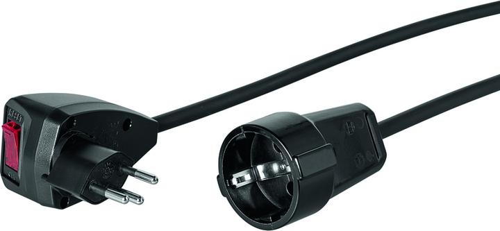 Produktbild Steffen Verlängerungskabel Td 3x1.5mm2 2m T12-Schuko (250V/10A) mit Überstromschutz sw (2 m, CEE 7/3)