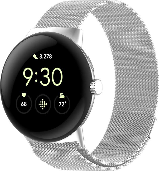 Cover-Discount Google Pixel Watch 3 - 45mm - Magnetisches Ersatzarmband Milanese (Edelstahl)