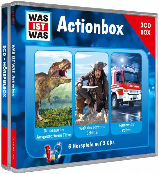 Produktbild Was Ist Was 3-Cd Hörspielbox Vol.1-Actionbox (Anna Carlsson, Günther Illi, Matthias Falk, Kristiane Semar, Crock Krumbiegel, Jakob Riedl, Matthias Bauer, Dr. Manfred Baur, Sebastian Hassler, Deutsch)