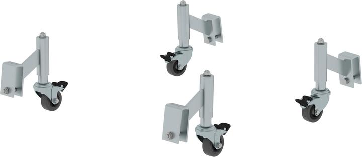 Produktbild kaiserkraft Feder-Bremsrollen für Aluminium-Arbeitspodest starr (Gerüst, 17.70 cm)