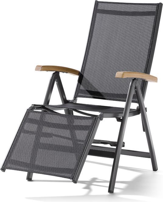 Actual product image Sieger Cadiz Relax Lounger Aluminium/Textilene (95 cm)