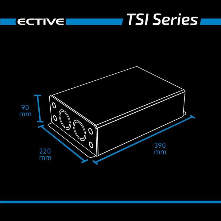 Immagine prodotto Ective TSI152 Inverter a onda sinusoidale 1500W/12V con NVS