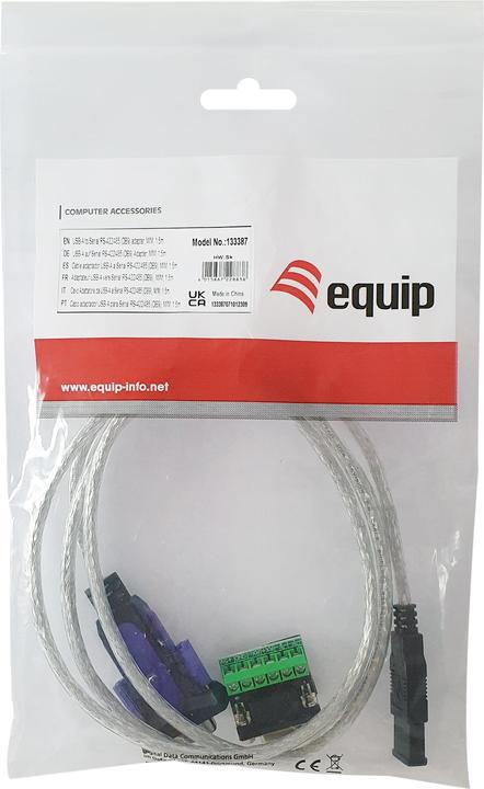 Image du produit equip Adaptateur USB-A -> Série RS422/RS485 St/St FT232Rsw (1.50 m)