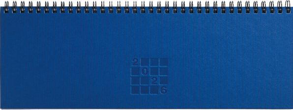 Produktbild Simplex Tisch-Querkalender Septant 30.7 x 10.5 cm, 2026, Blau (29 x 10.5 cm, Deutsch)