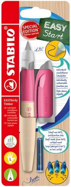 Produktbild STABILO EASYbirdy Timber Füllhalter - für Linkshänder - rosa (Rosa, 1 x)