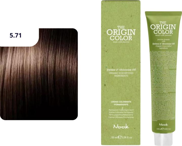 Produktbild Nook Origin Color Haarfarbe (5.71 Hellkastanienbraun Irisé)