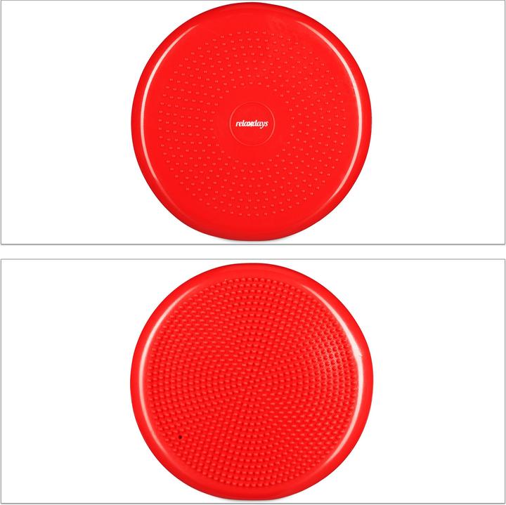 Image du produit Relaxdays Disque d'équilibre de 33 cm avec pompe à air