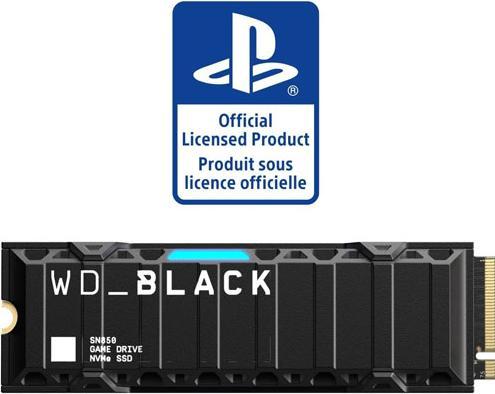 Produktbild WD Black SN850 mit Heatsink für PS5 (2000 GB, M.2 2280)