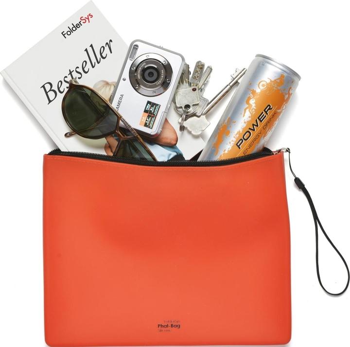 Produktbild Foldersys Reissverschlussbeutel PHAT BAG A5 orange/schwarz 1,2 mm (A5, 1 x)