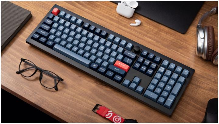 Produktbild Keychron V6 Max (V6M-D4) QMK/VIA Wireless(BT/2,4/Wired) Custom Mechanical Keyboard Banana Switch 100