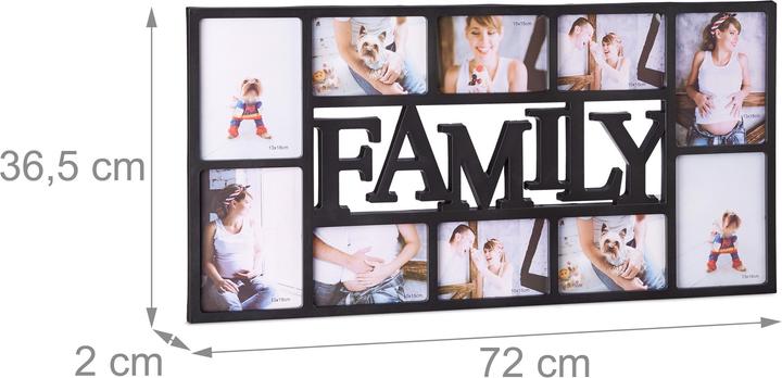Productafbeelding Relaxdays Fotolijst familie (10 x 15 cm, 18 x 13 cm)