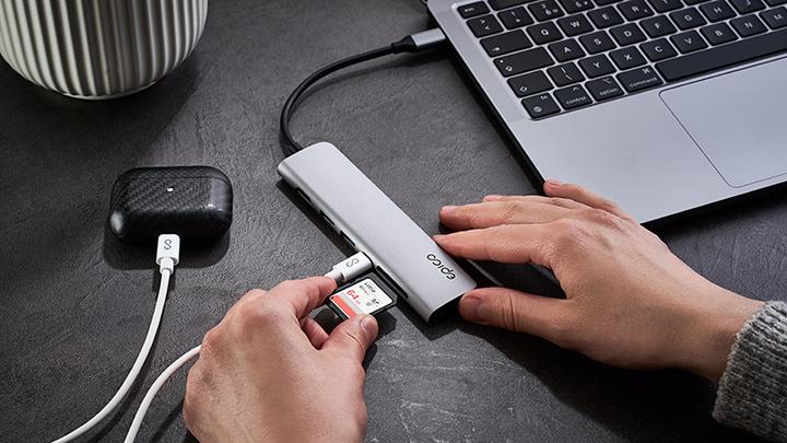 Produktbild Epico 9915112100040 laptop dock/port replicator USB 3.2 Gen 1 (3.1 Gen 1) Type-C Grey (USB-C)