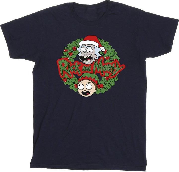 Rick And Morty Christmas Wreath TShirt