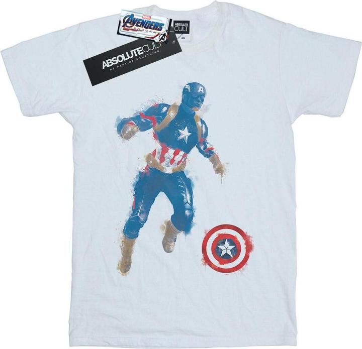 Avengers Endgame Painted Captain America TShirt (3XL)