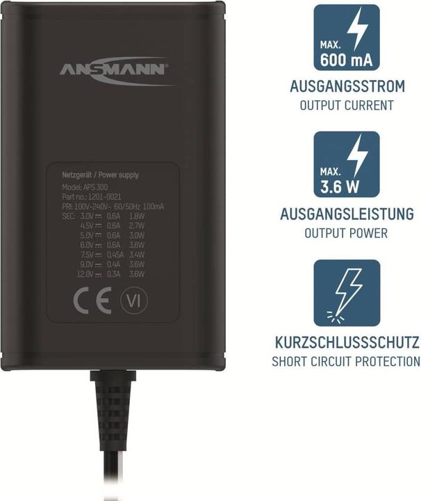 Produktbild Ansmann APS 300 NEU max. 3,6 W