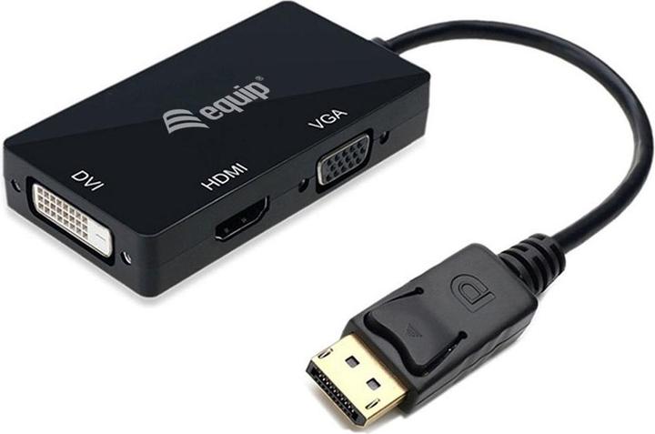 equip Adaptateur Displayport->HDMI/VGA/DVI mâle/femelle (DVI, 1.50 cm)