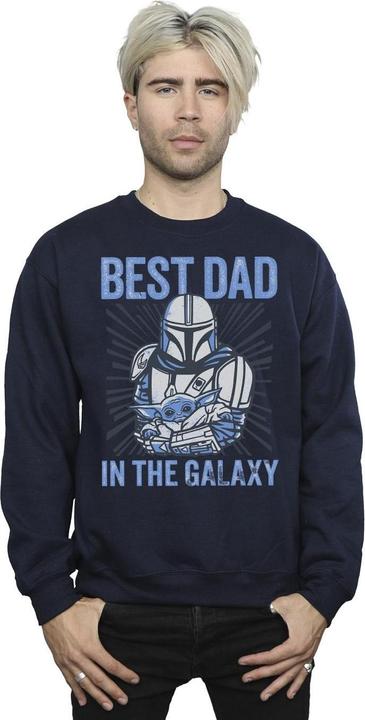 Immagine prodotto Star Wars Mandalorian Best Dad Galaxy Felpa Uomo (XL)