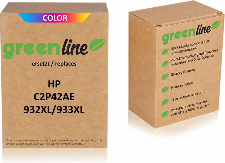 Image du produit Inkadoo Cartouches d'encre greenline remplace HP C2P42AE / 932XL/933XL cartouche d'encre, multipack couleur (Color)
