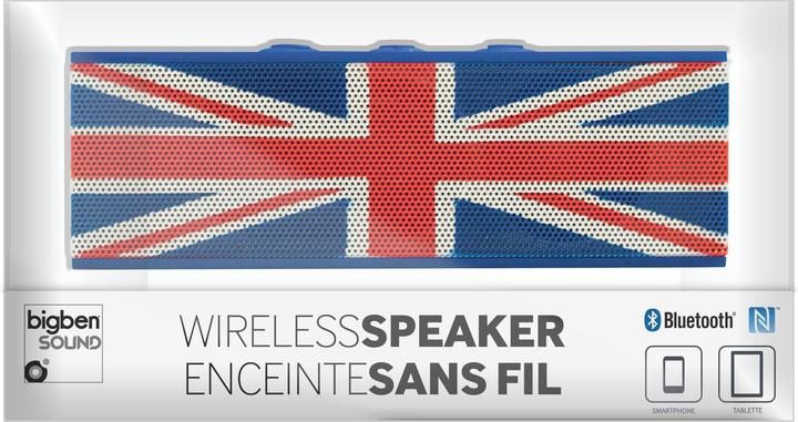 Image du produit Bigben Enceinte Bluetooth 2.0 "Nomad" Union Jack (5 h, Alimentation via port USB, Fonctionnement sur piles)