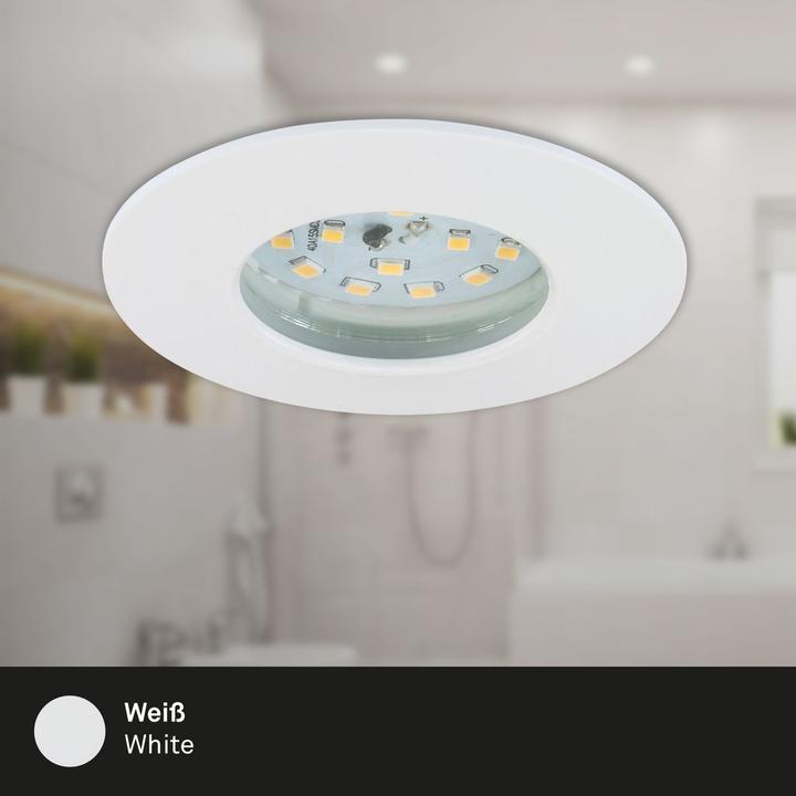 Actual product image Briloner LED bathroom recessed light 5W Warm (400 lm)